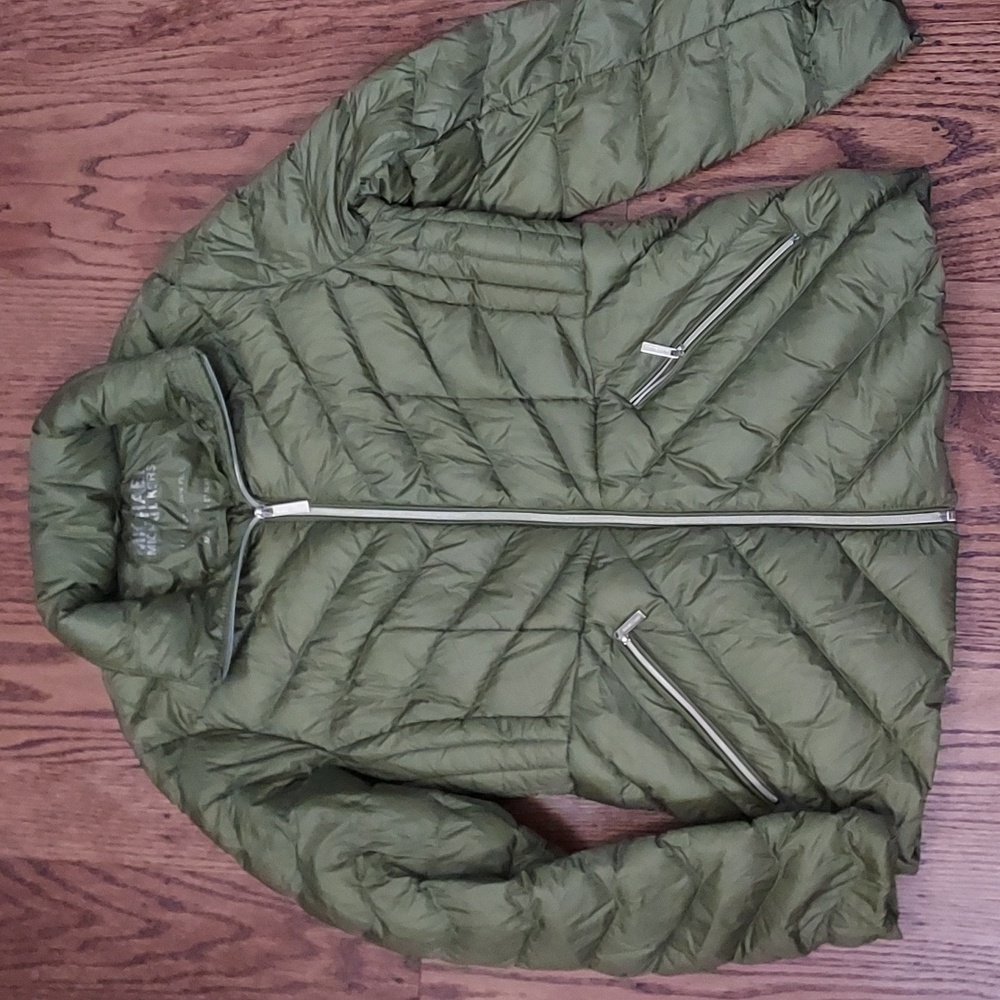 Michael Kors Down Filled Packable Puffer Jacket w/Hood S Puffy Lightweight Parka